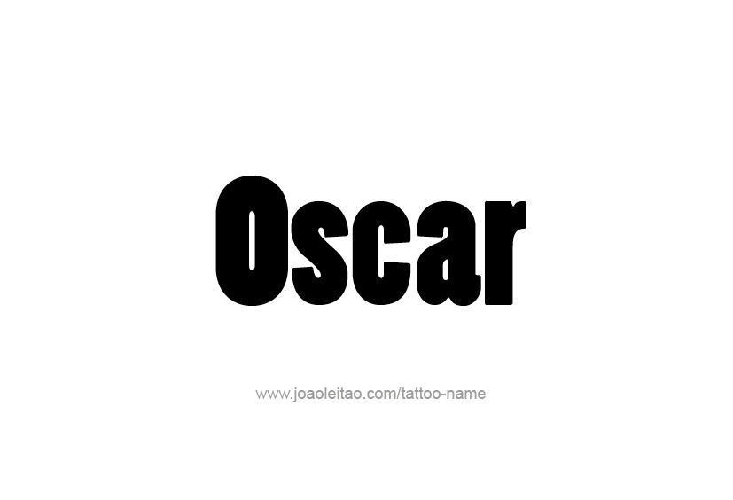 Tattoo Design  Name Oscar   