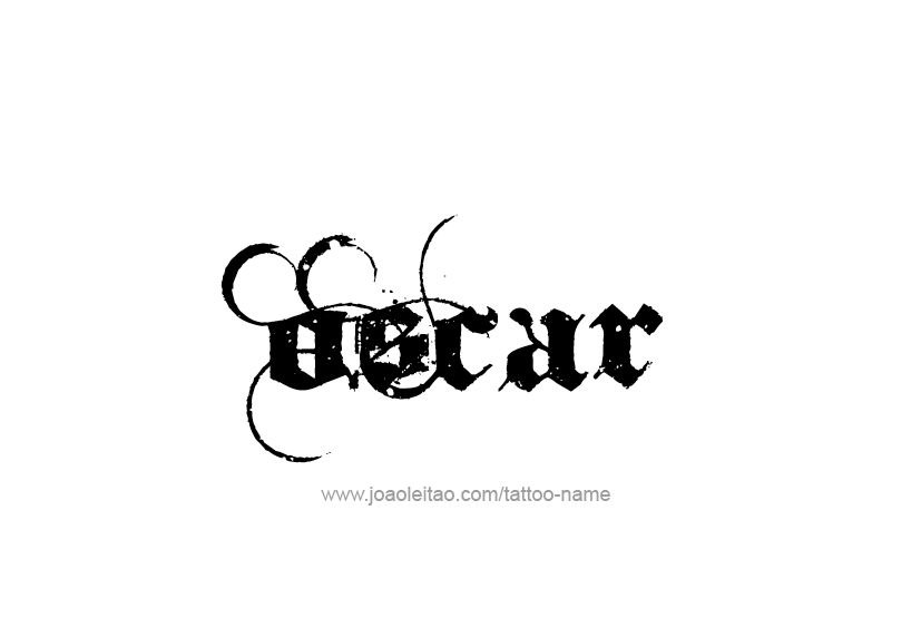 Tattoo Design  Name Oscar   