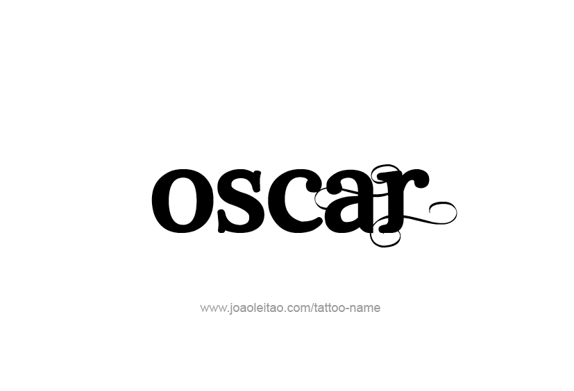 Tattoo Design  Name Oscar   