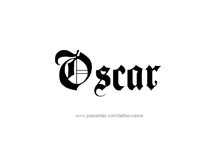 Tattoo Design  Name Oscar   