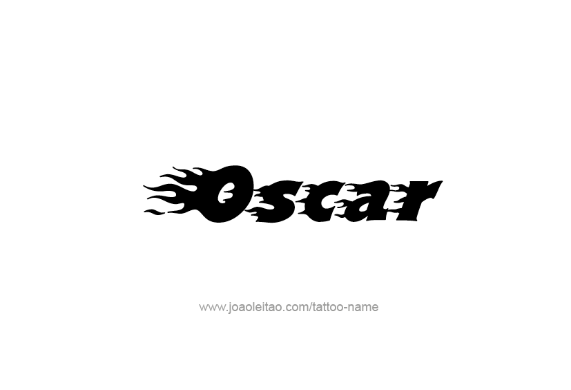 Tattoo Design  Name Oscar   