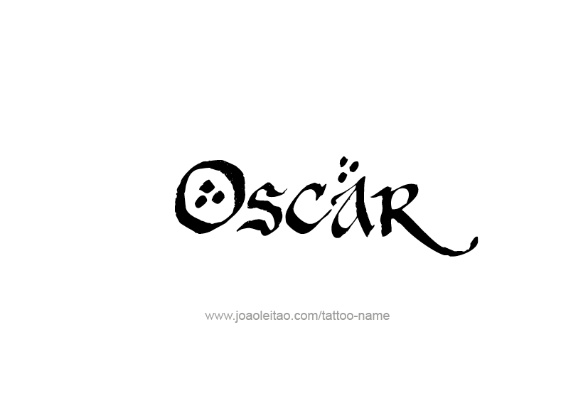 Tattoo Design  Name Oscar   