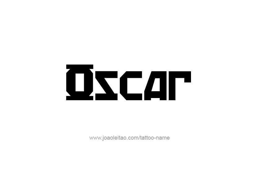 Tattoo Design  Name Oscar   