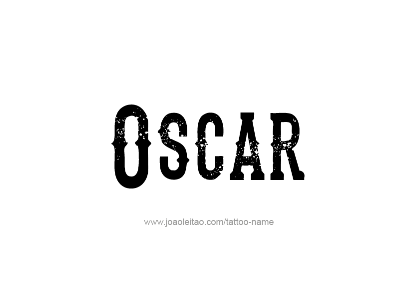 Tattoo Design  Name Oscar   