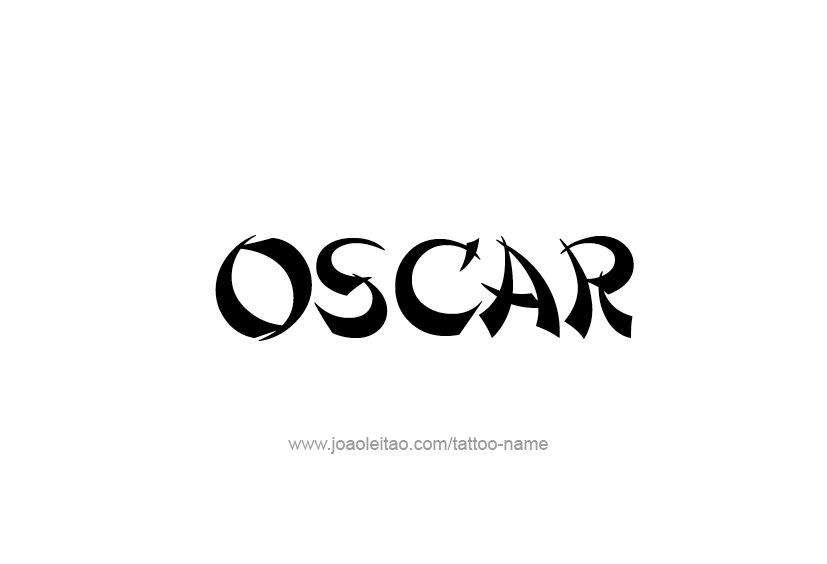 Tattoo Design  Name Oscar