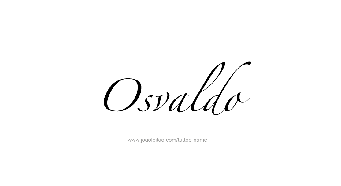 Tattoo Design  Name Osvaldo   