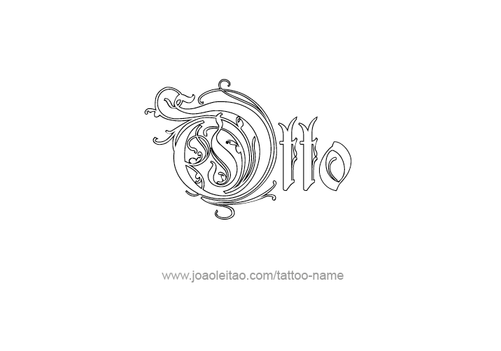 Tattoo Design  Name Otto   