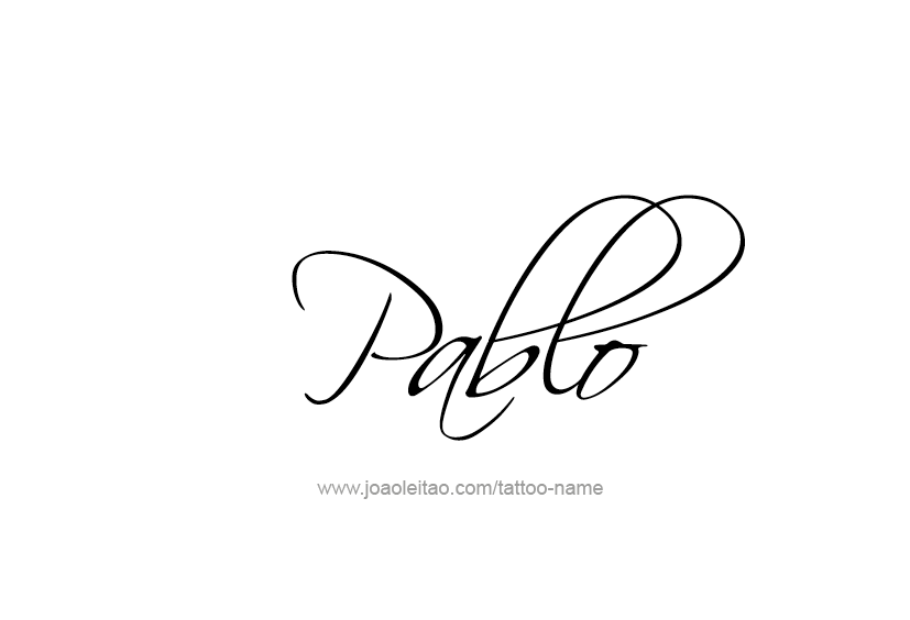 Tattoo Design  Name Pablo   