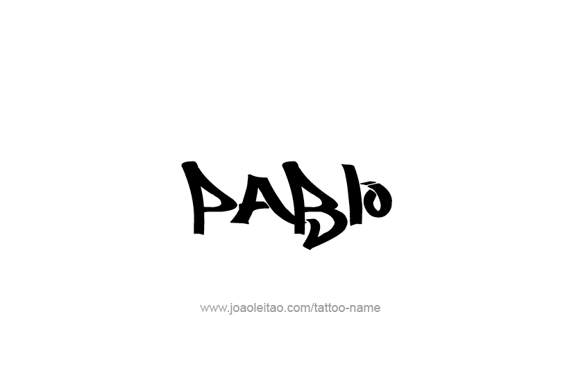 Tattoo Design  Name Pablo   