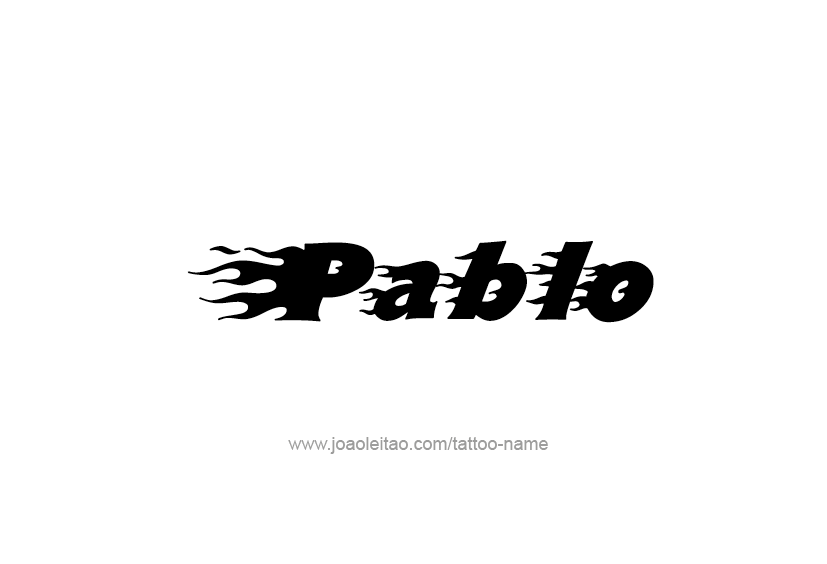 Tattoo Design  Name Pablo   