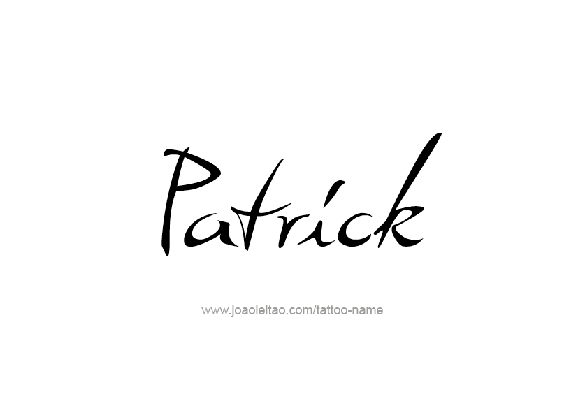 Tattoo Design  Name Patrick   