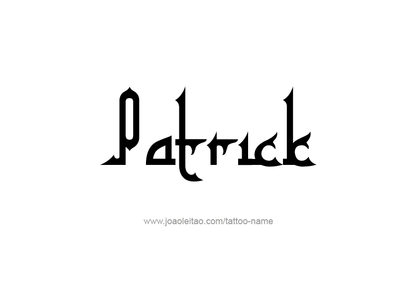 Tattoo Design  Name Patrick   