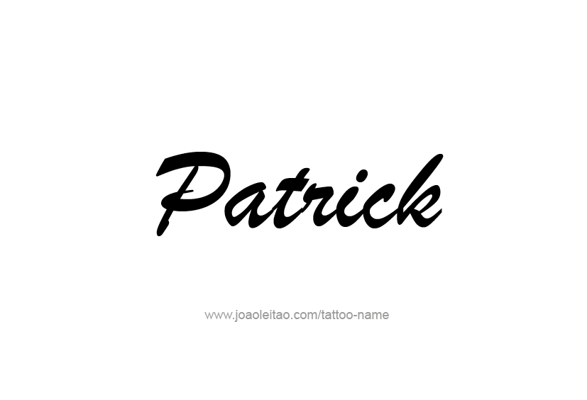 Tattoo Design  Name Patrick   