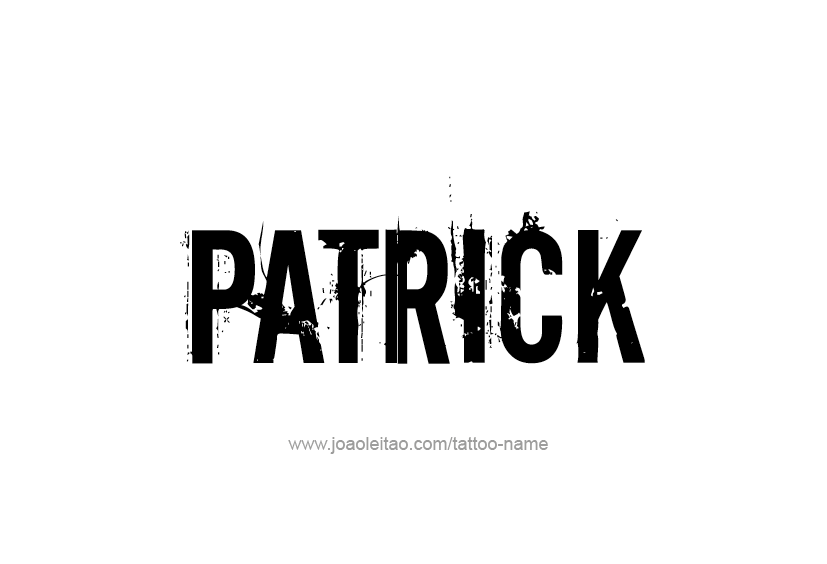 Tattoo Design  Name Patrick   
