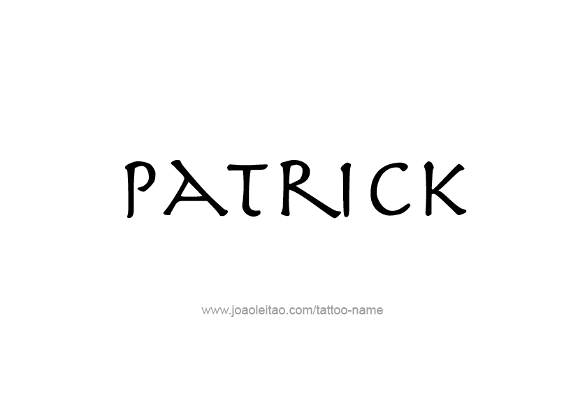 Tattoo Design  Name Patrick   