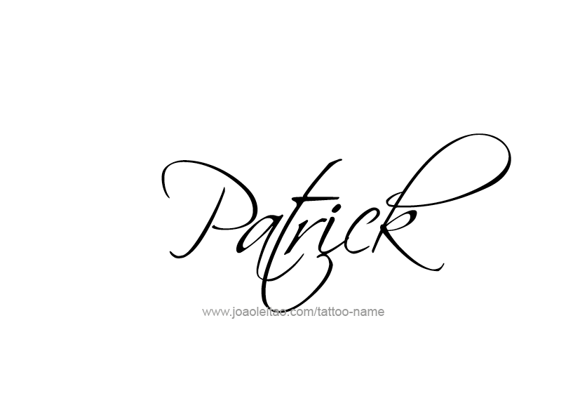 Tattoo Design  Name Patrick   