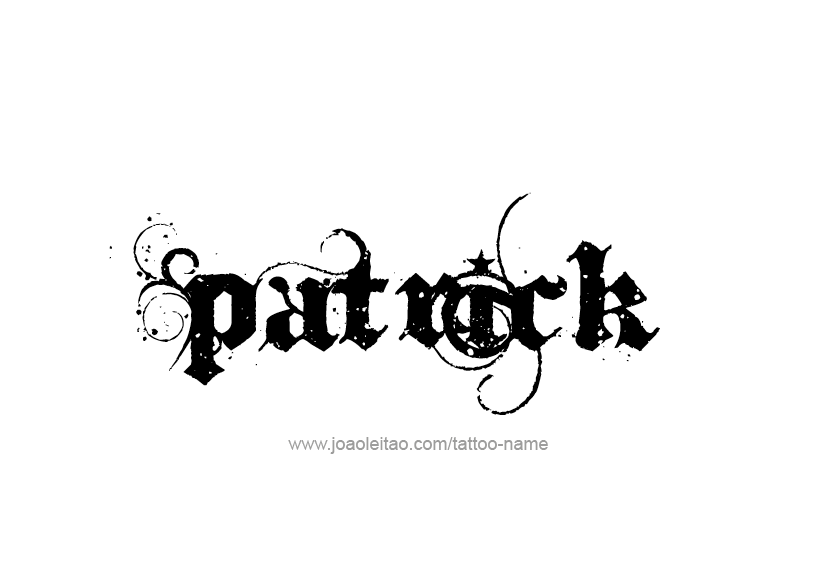 Tattoo Design  Name Patrick   