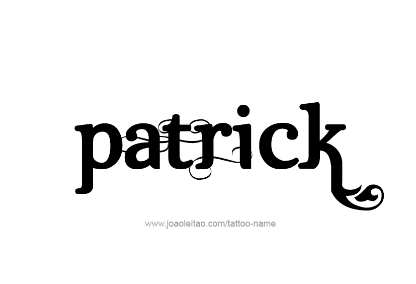 Tattoo Design  Name Patrick   