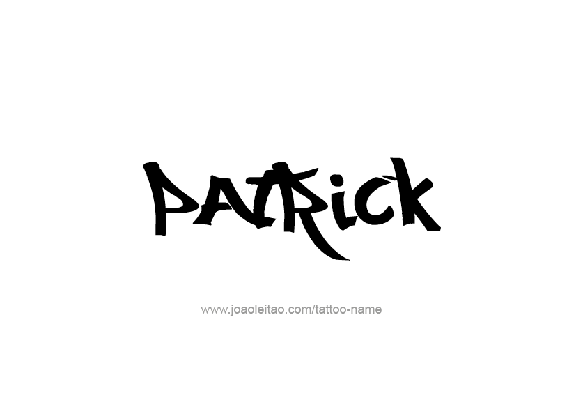 Tattoo Design  Name Patrick   