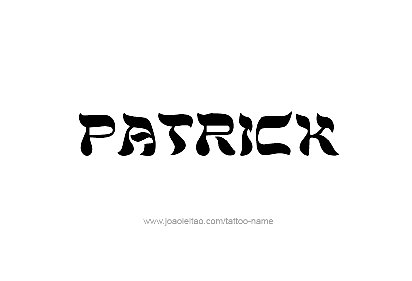 Tattoo Design  Name Patrick   