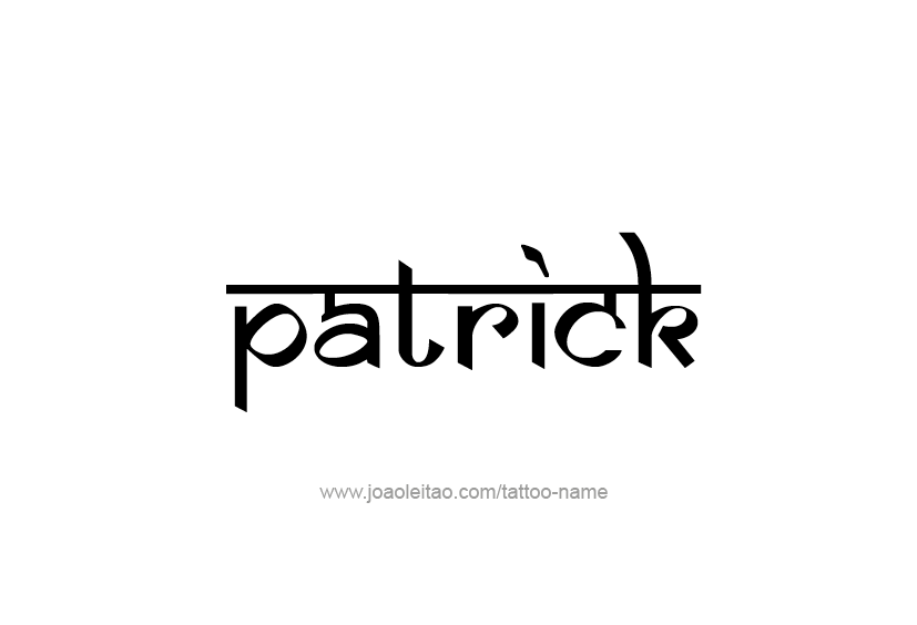 Tattoo Design  Name Patrick   