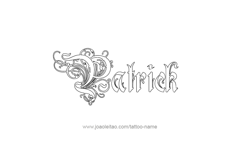 Tattoo Design  Name Patrick   