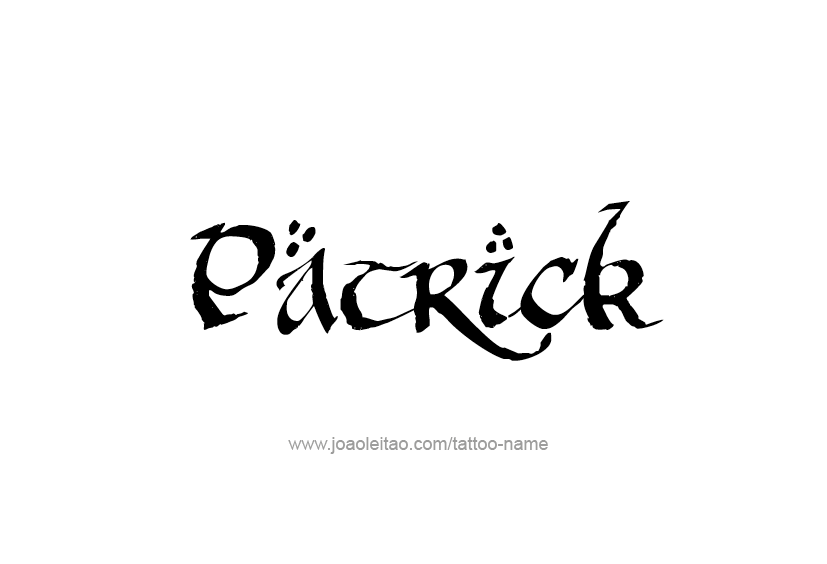 Tattoo Design  Name Patrick   