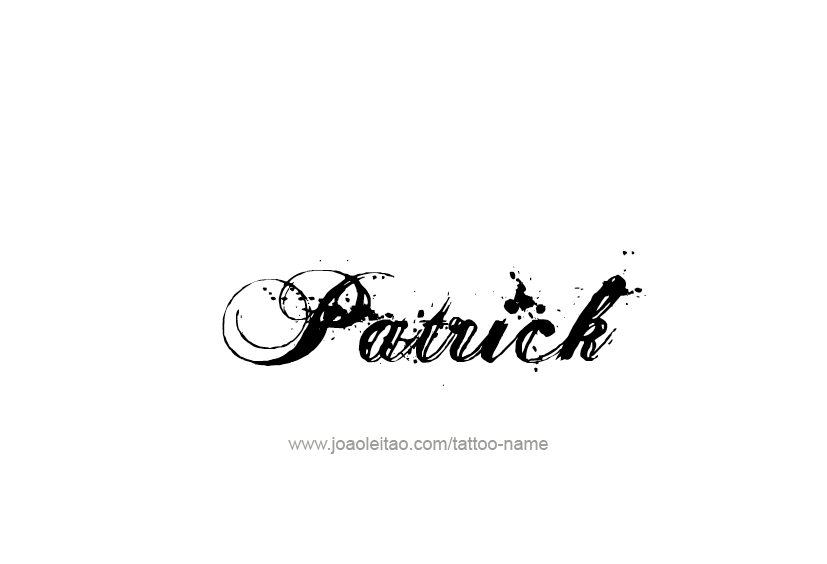 Tattoo Design  Name Patrick   