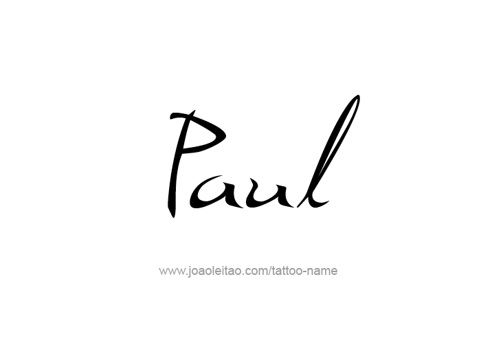 Tattoo Design  Name Paul   