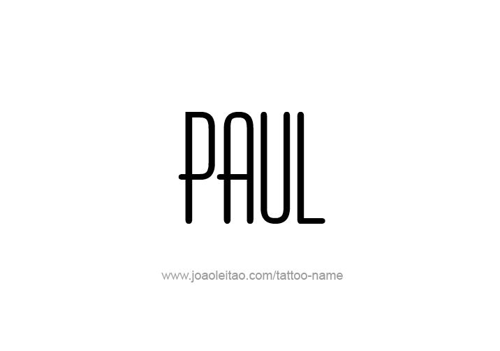 Tattoo Design  Name Paul   