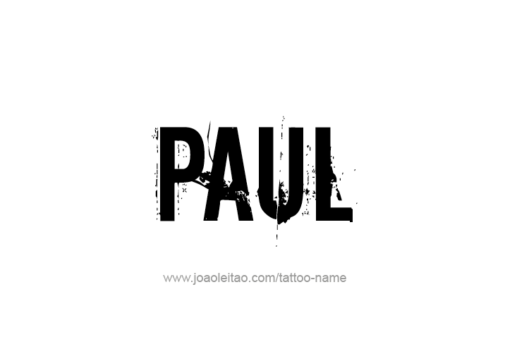 Tattoo Design  Name Paul   