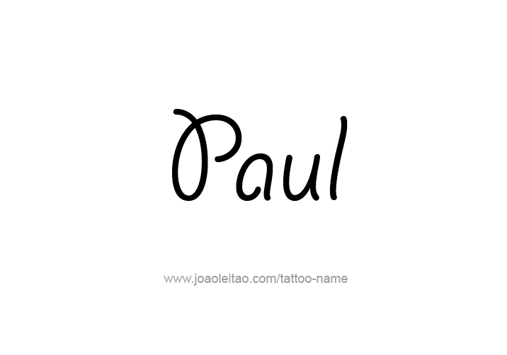 Tattoo Design  Name Paul   