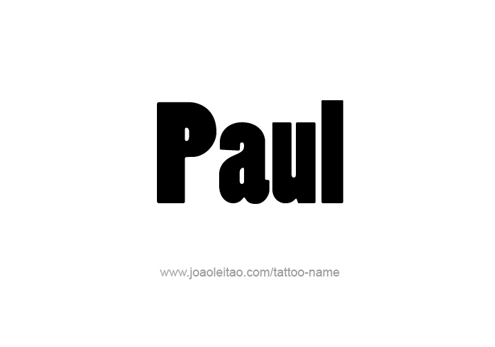 Tattoo Design  Name Paul   