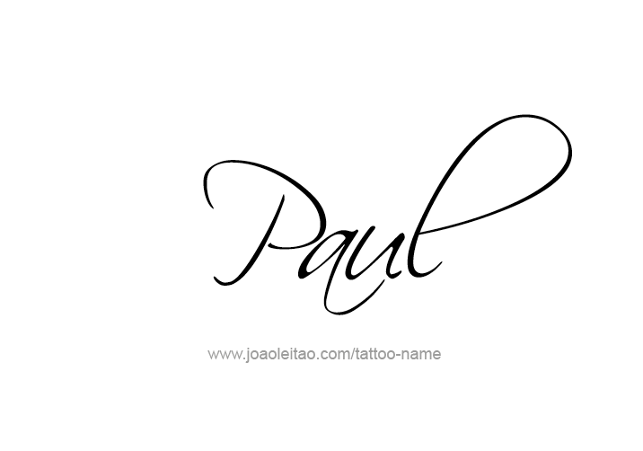 Tattoo Design  Name Paul   