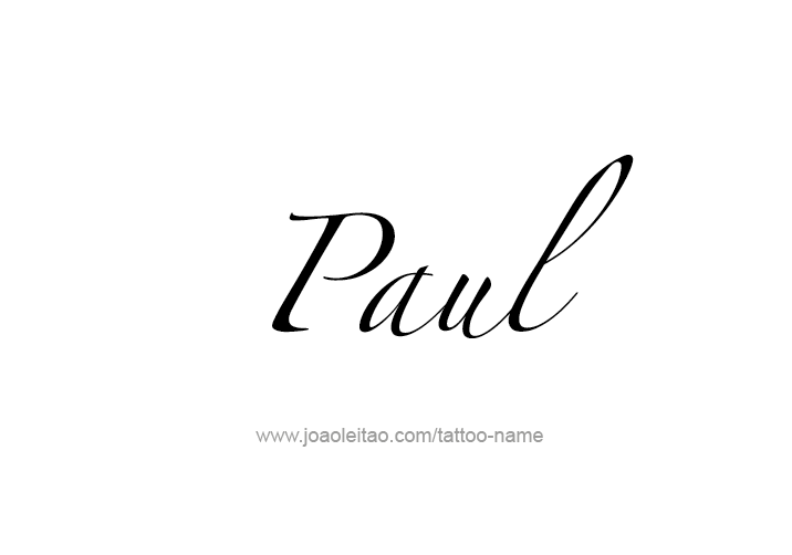 Tattoo Design  Name Paul   