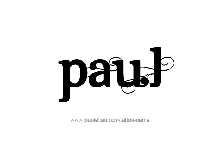 Tattoo Design  Name Paul   