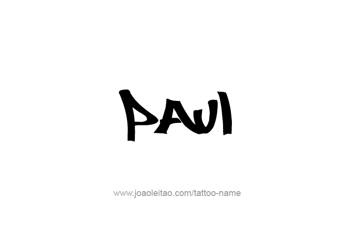 Tattoo Design  Name Paul   