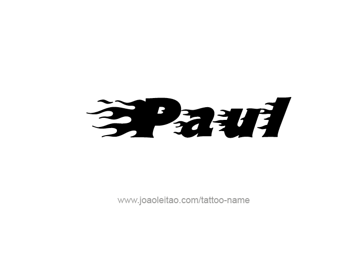 Paul Name Tattoo Designs