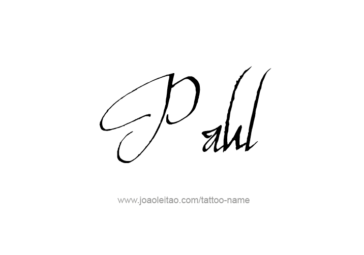 Tattoo Design  Name Paul   