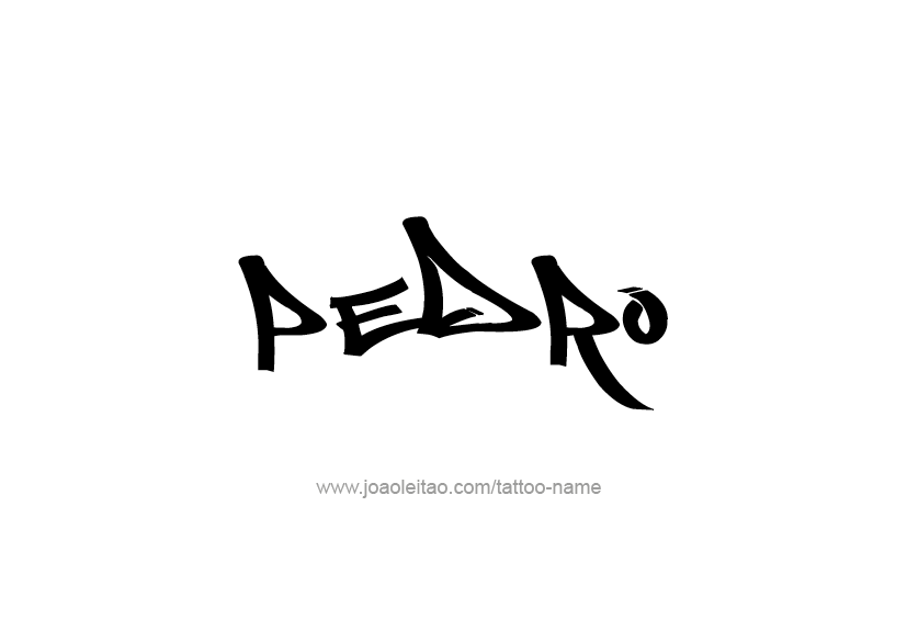 Tattoo Design  Name Pedro   