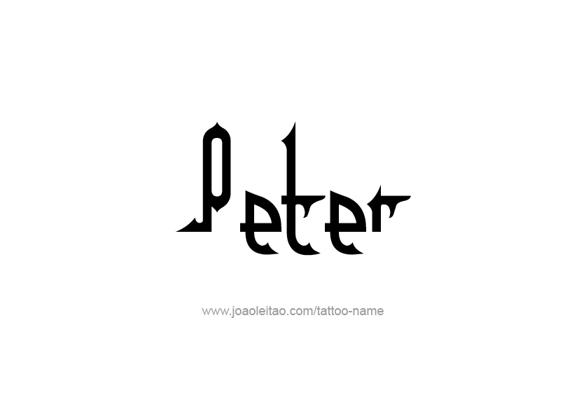 Tattoo Design  Name Peter   