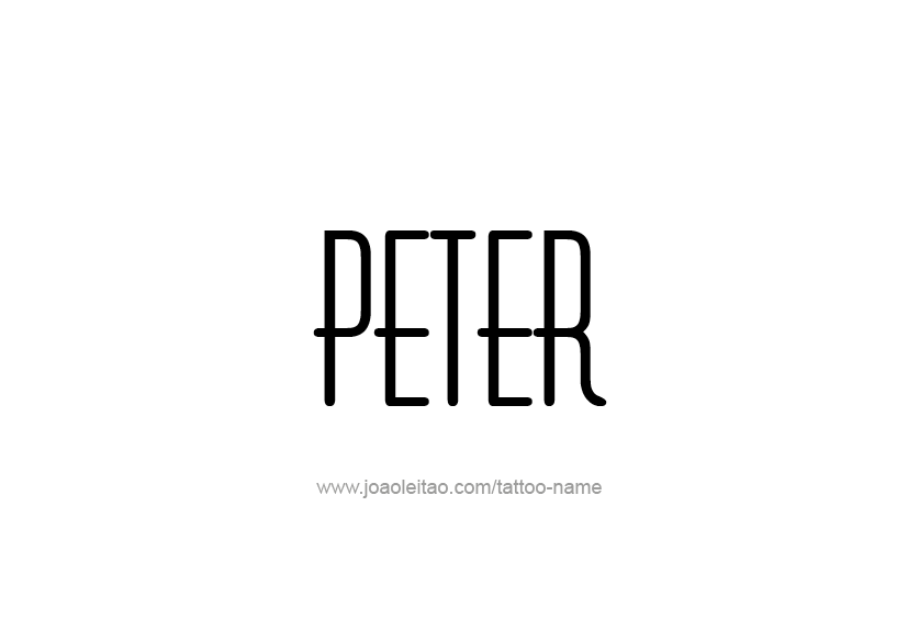 Tattoo Design  Name Peter   