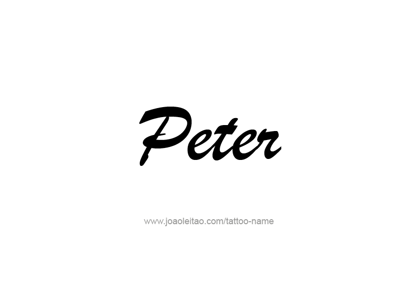 Tattoo Design  Name Peter   