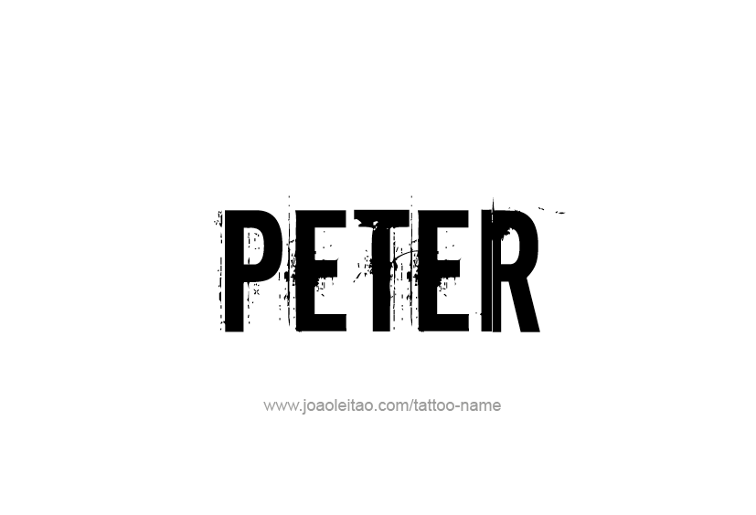 Tattoo Design  Name Peter   