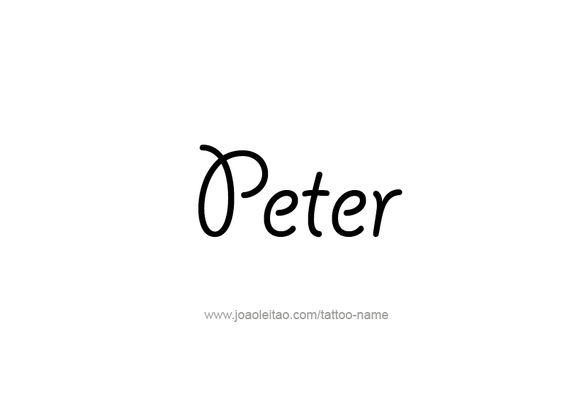 Tattoo Design  Name Peter   