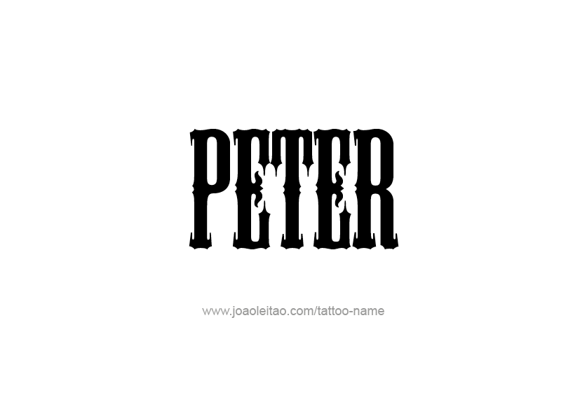 Tattoo Design  Name Peter   