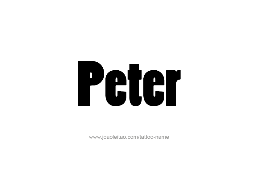 Tattoo Design  Name Peter   