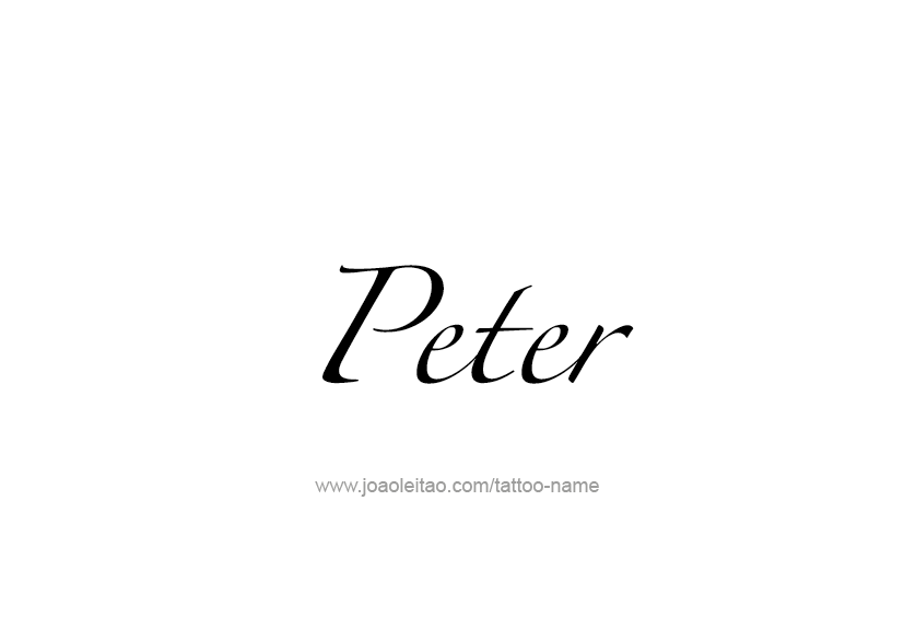 Tattoo Design  Name Peter   