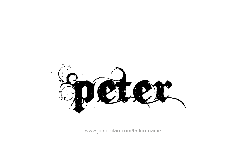Tattoo Design  Name Peter   