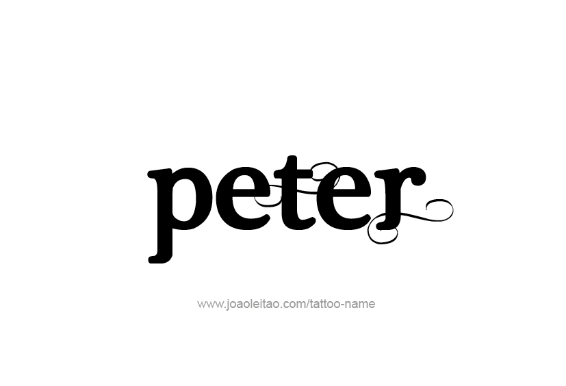 Tattoo Design  Name Peter   